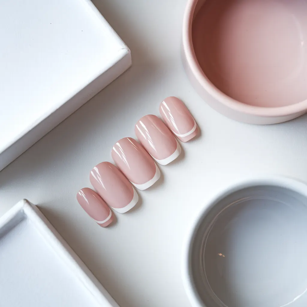French tip, short square